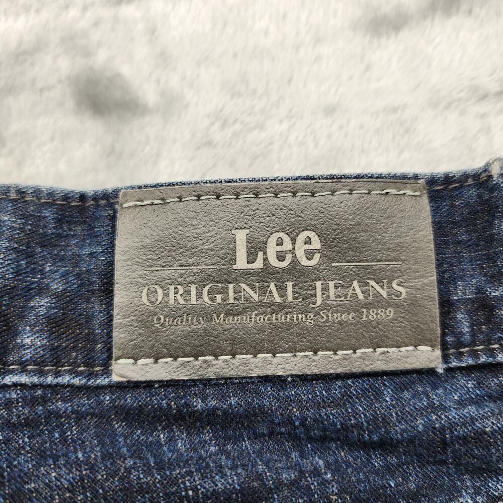 Vintage Lee Jeans Womens 10P PETITE Blue Dark Wash High Rise Tapered Mom‎ Casual - Picture 5 of 12